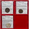 Image 1 : KUNINDA: LOT of 1 silver and 2 copper coins