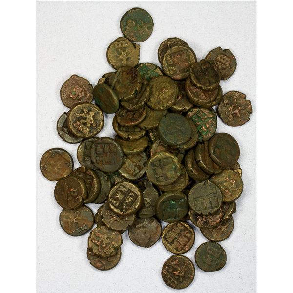 PANCHALA OF AHICHHATRA: Indramitra, 1st century AD, LOT of 68 AE units