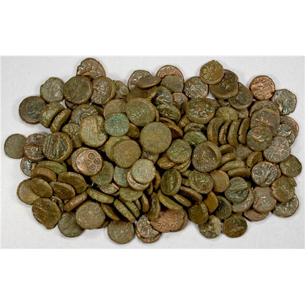 UJJAIN: LOT of 175 anonymous AE 1/2 karshapana, ca. 1st century BC