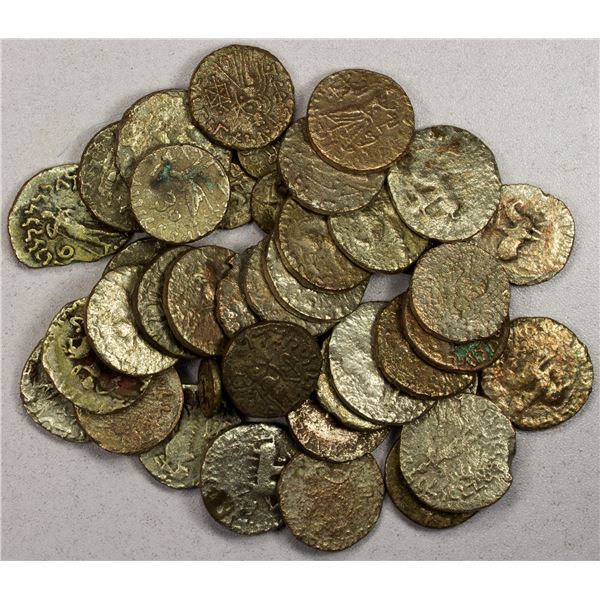 INDO-SCYTHIAN: LOT of 41 silver coins