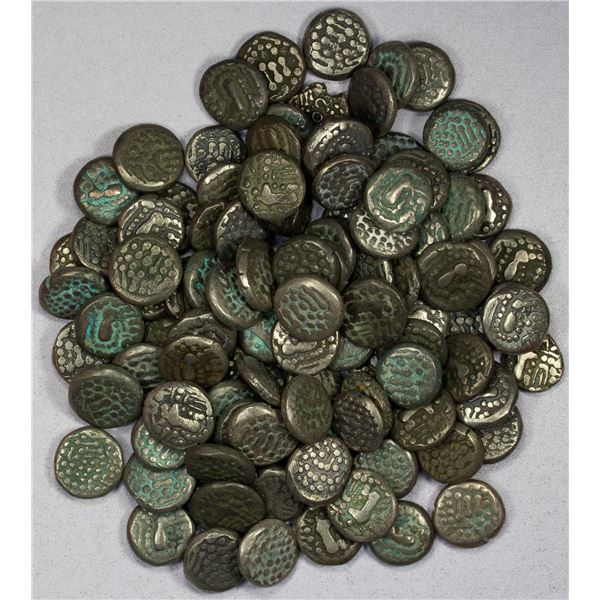 MEDIEVAL HINDU INDIA: LOT of 109 billon gadhaiyas
