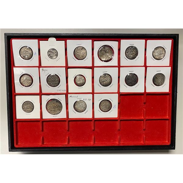 BENGAL: Mahmud, 1433-1439, LOT of 16 silver tankas