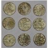 Image 2 : BENGAL: Ala al-Din Husain, 1493-1519, LOT of 9 silver tankas