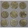 Image 1 : BENGAL: Nasir al-Din Nusrat Shah, 1519-1531, LOT of 9 silver tankas