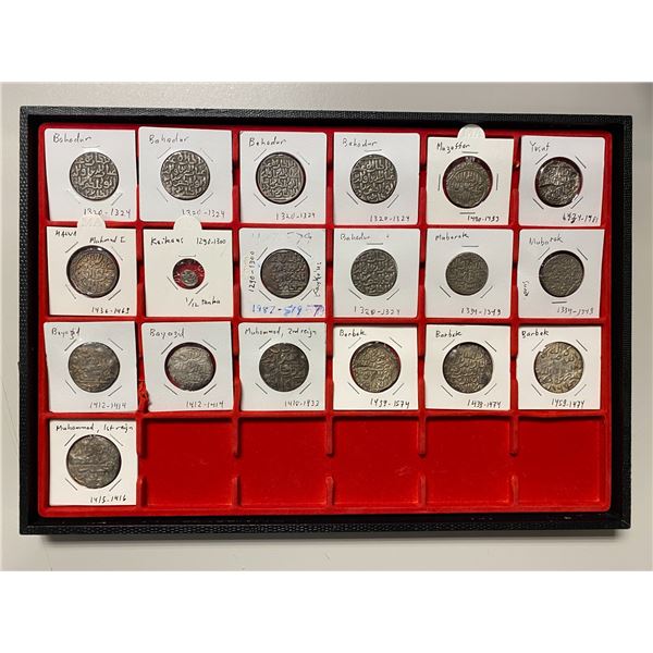BENGAL: LOT of 19 silver coins