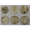 Image 1 : BENGAL & DELHI: LOT of 6 silver tankas