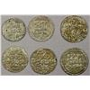 Image 2 : BENGAL & DELHI: LOT of 6 silver tankas