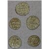 Image 2 : HABBARIDS OF SIND: LOT of 5 silver dammas