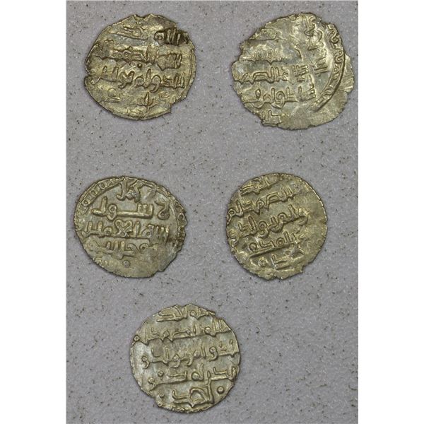 HABBARIDS OF SIND: LOT of 5 silver dammas