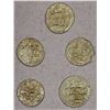 Image 1 : HABBARIDS OF SIND: LOT of 5 silver dammas