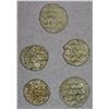 Image 2 : HABBARIDS OF SIND: LOT of 5 silver dammas
