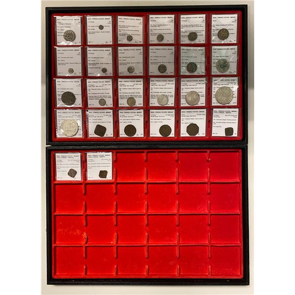 MEWAR: LOT of 19 silver & 7 copper coins