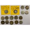 Image 2 : ROHILKHAND: LOT of 16 silver rupees
