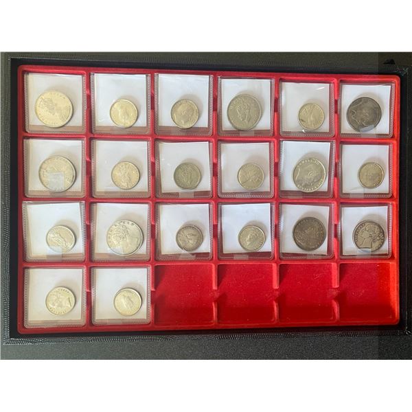 BRITISH INDIA: LOT of 20 silver coins