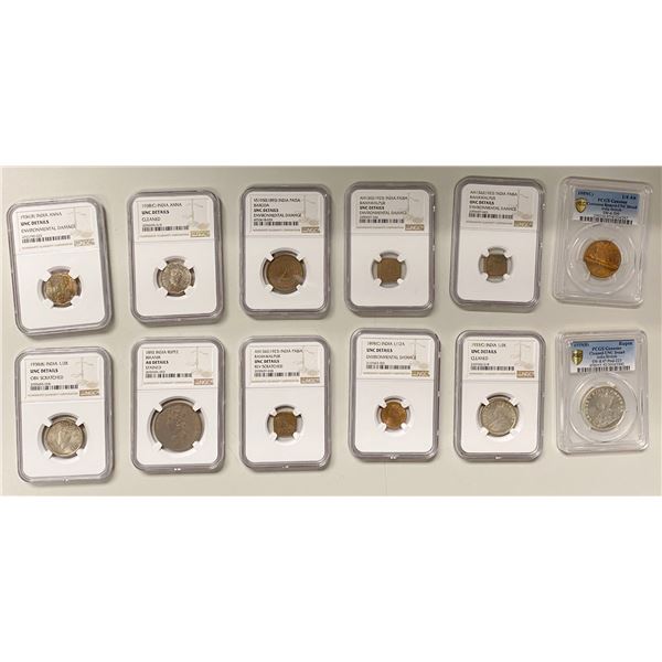 INDIA: LOT of 12 coins