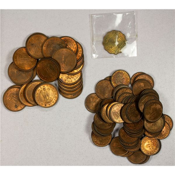 INDIA: LOT of 94 coins