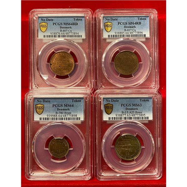 DENMARK: LOT of 4 coins