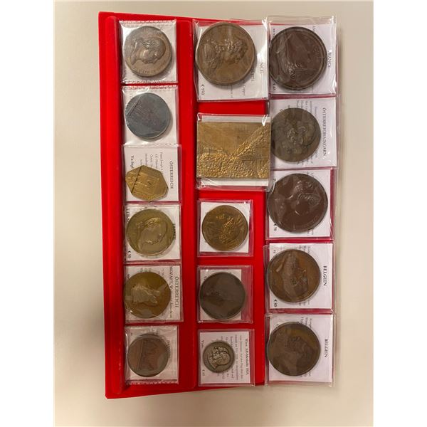 EUROPE: LOT of 16 medals