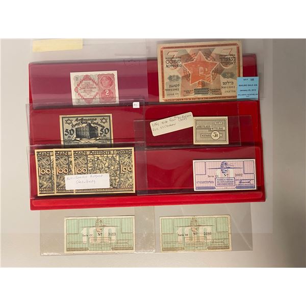EUROPE: LOT of 14 notes and ephemera