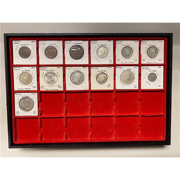 EUROPE (WESTERN): LOT of 13 coins