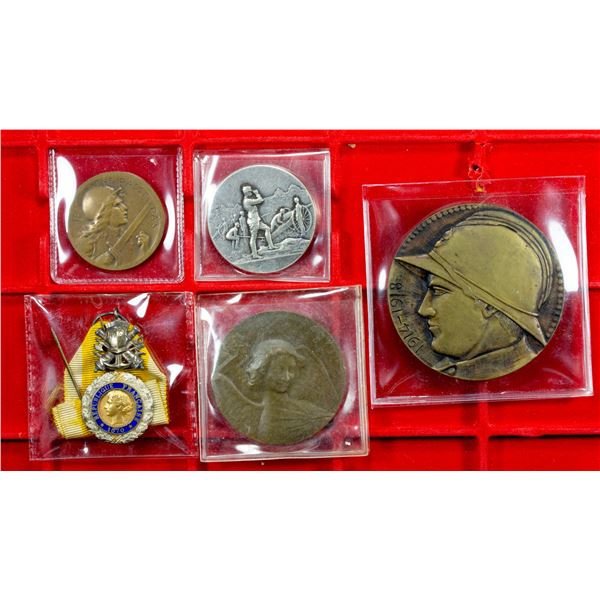 FRANCE: LOT of 5 medals