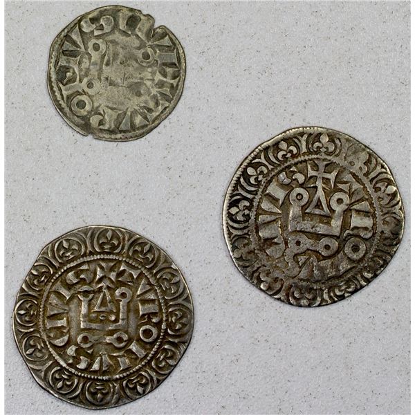 FRANCE: LOT of 3 Medievall silver coins