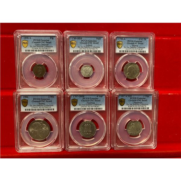 GERMAN STATES: LOT of 6 coins