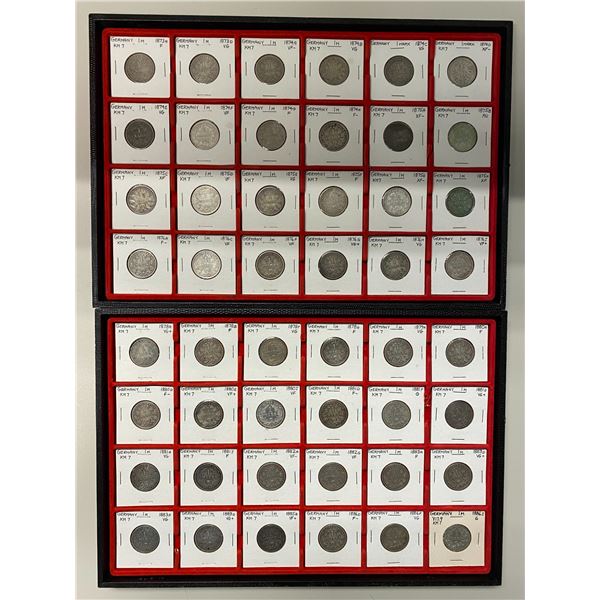 GERMANY: Kaiserreich, LOT of 108 coins