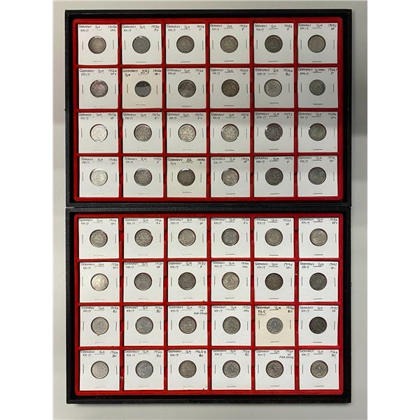 GERMANY: Kaiserreich, LOT of 61 coins