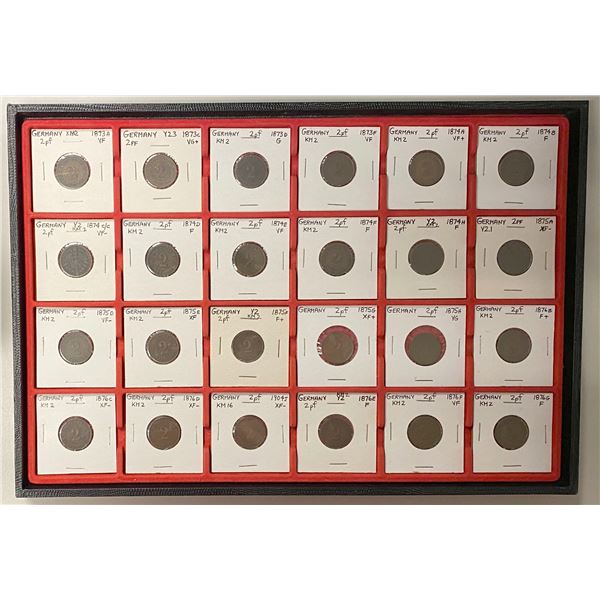 GERMANY: LOT of 242 coins
