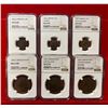 Image 1 : GREAT BRITAIN: Victoria, 1837-1901, LOT of 6 NGC certified coins