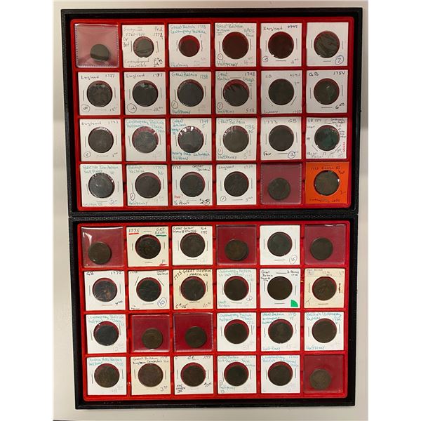 GREAT BRITAIN: LOT of 56 coins
