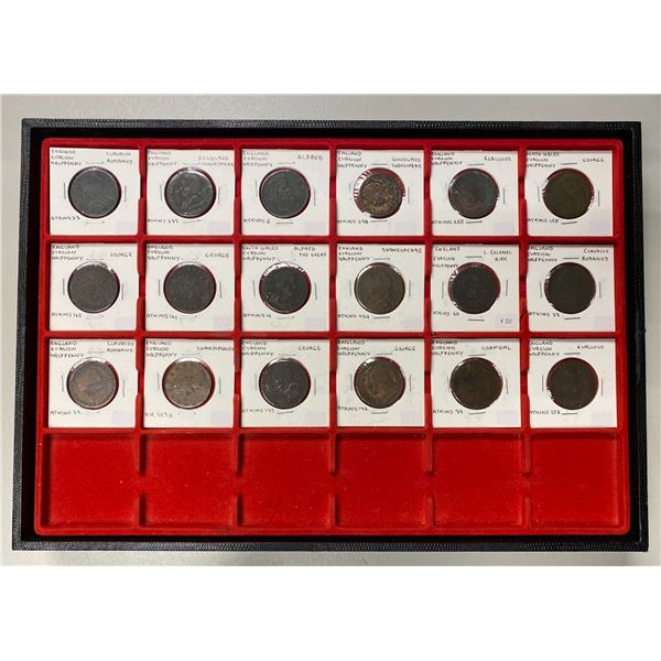 GREAT BRITAIN: LOT of 18 AE evasion token
