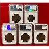 Image 2 : GREAT BRITAIN: LOT of 5 NGC certified coins