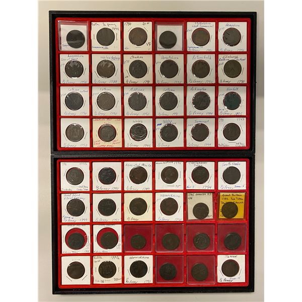 GREAT BRITAIN AND IRELAND: LOT of 79 tokens