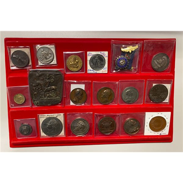 GREAT BRITAIN AND SWEDEN: LOT of 18 medals