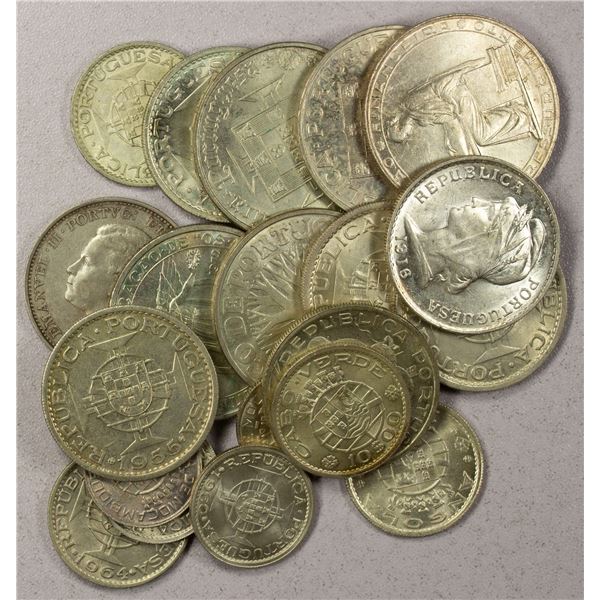 PORTUGAL: LOT of 20 silver coins