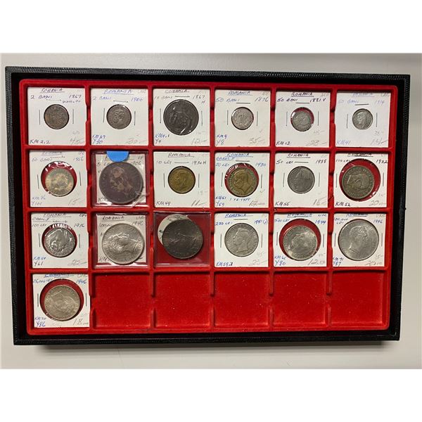 ROMANIA: LOT of 19 coins