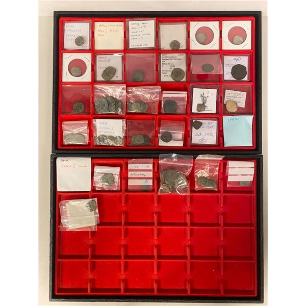 SPAIN: LOT of 115 coins