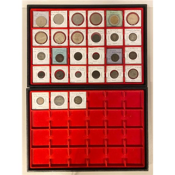 SWITZERLAND: LOT of 27 coins
