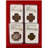 Image 1 : AFRICA: LOT of 4 certified coins