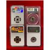 Image 2 : EAST AFRICA & UGANDA: LOT of 4 certified coins, NGC graded AU58