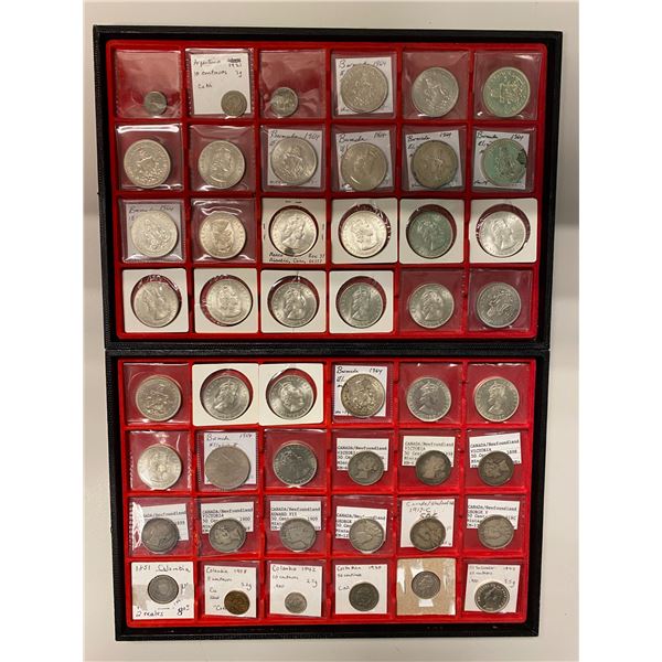AMERICAS: LOT of 72 coins