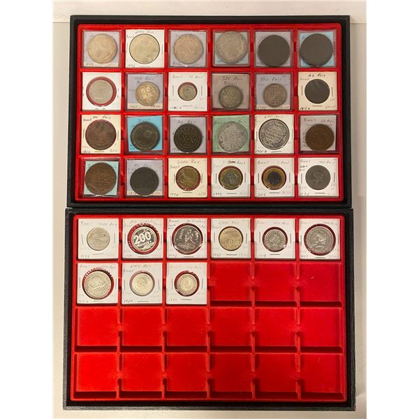 BRAZIL: LOT of 33 coins