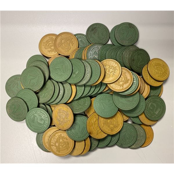 CHILE: LOT of 100 tokens