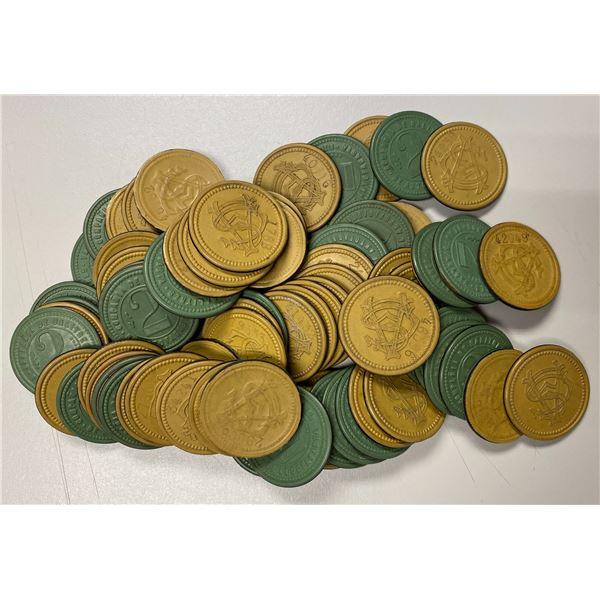CHILE: LOT of 75 tokens
