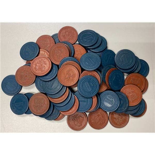 CHILE: LOT of 88 tokens