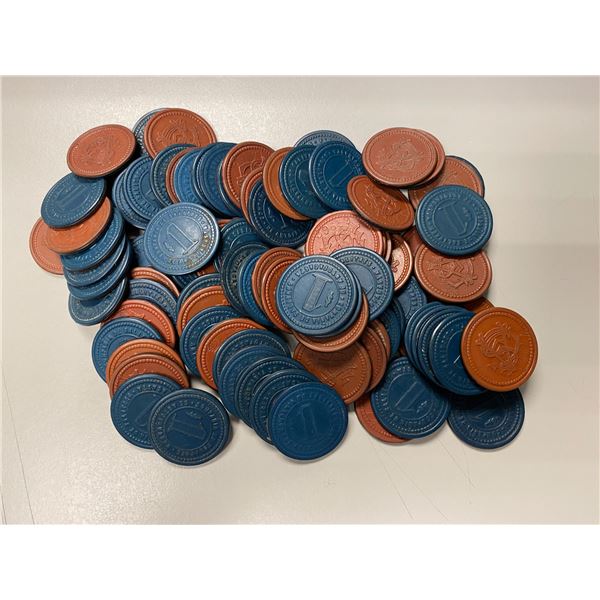 CHILE: LOT of 88 tokens