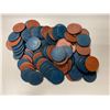 Image 1 : CHILE: LOT of 88 tokens