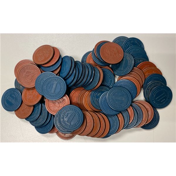 CHILE: LOT of 87 tokens